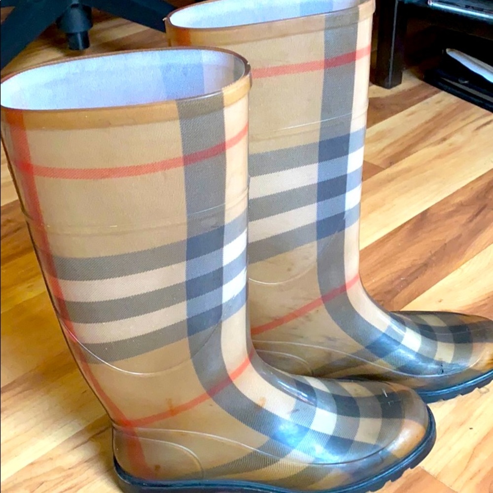 Nova Check Burberry Rain Boot